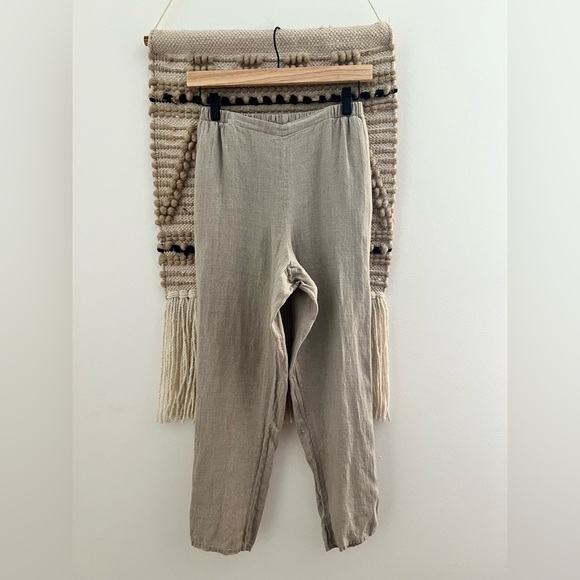 Flax Natural 100% Linen Trousers - Picture 1 of 10